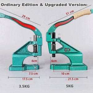 Heavy Duty Hand Press Tool for Rivets, Grommets & Snaps hole punch – Industrial Setter Large Manual Press (Dies Sold Separately)
