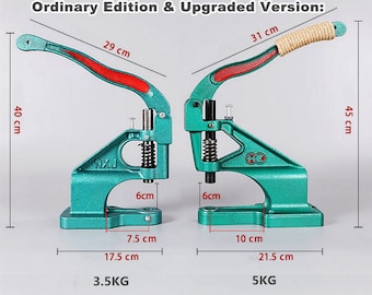 Heavy Duty Hand Press Tool for Rivets, Grommets & Snaps hole punch – Industrial Setter Large Manual Press (Dies Sold Separately)