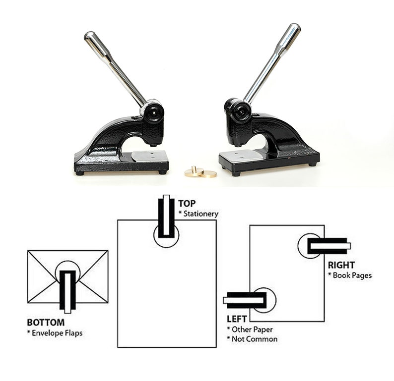 Large Custom Heavy Duty Desk Embosser Custom Paper Embossing Etsy