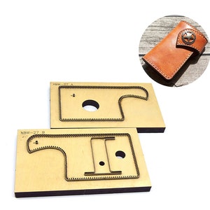 style vintage Key Case Wallet Leather Die Cutting Leather Cutting Leather craft, moule de couteau de découpe, porte-clés de voiture, couvercle de clé de voiture en cuir, porte-clés de voiture