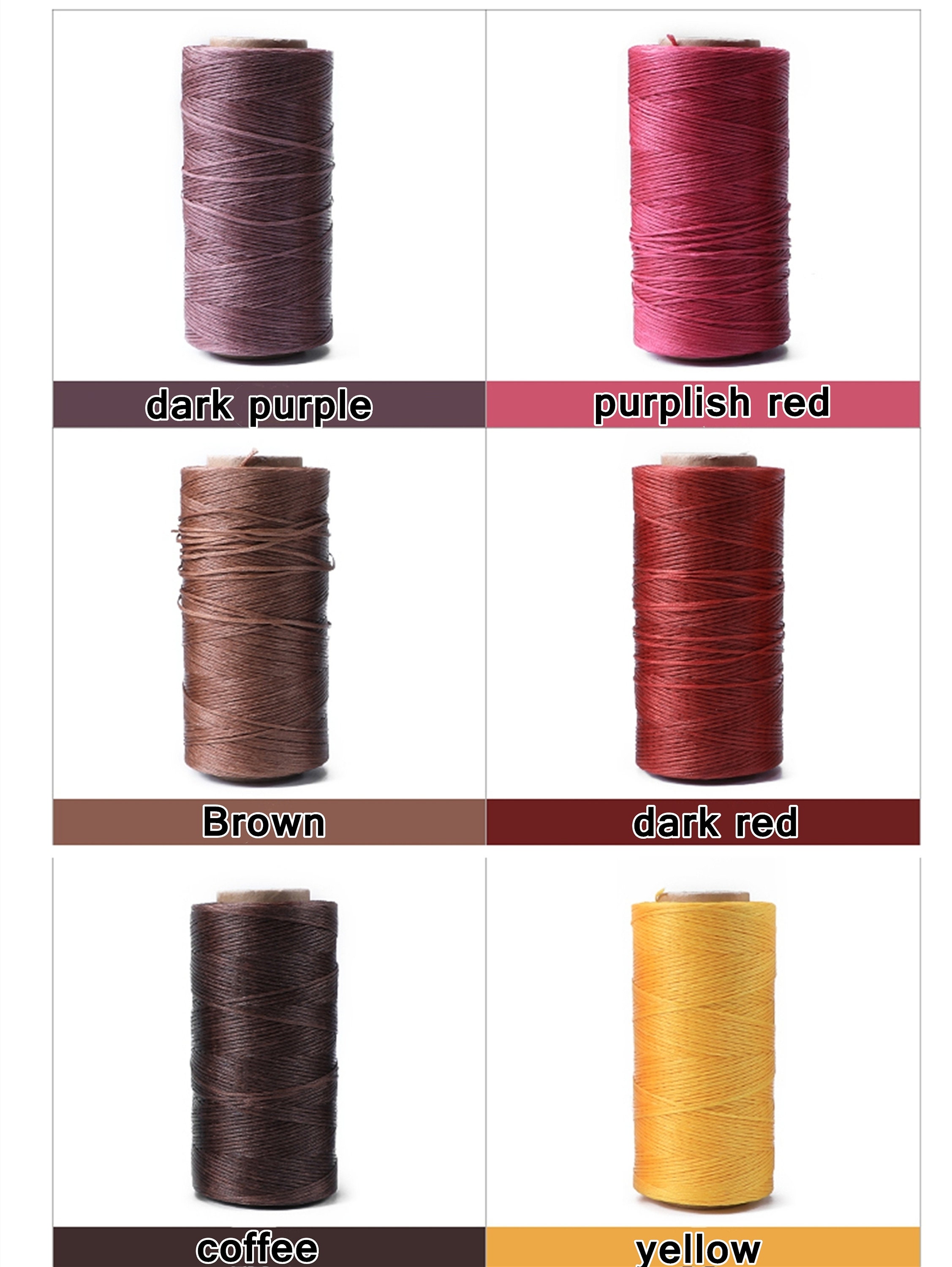 27 Colors 1 Mm Waxed Thread,color Leather Thread, 219 Yards per