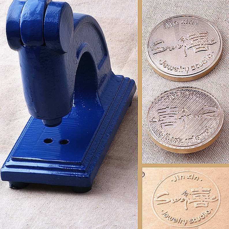 Table Top 300g Personalized Embosser Stamp Large Custom Etsy