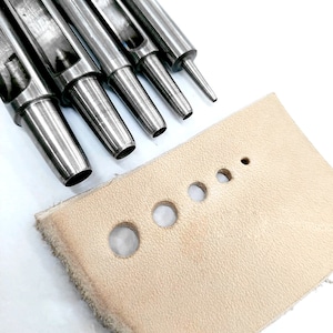 0.5mm-10mm Hollow Round Punch Tool Set Hole Leather Puncher DIY Tool Belt Hole Punching Leather