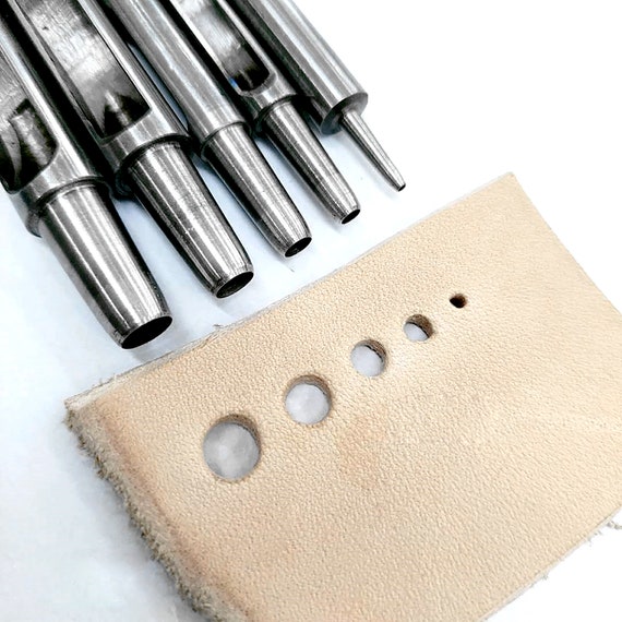  10Pcs Leather Hole Punch Cutter 0.5mm-5mm Round Hollow