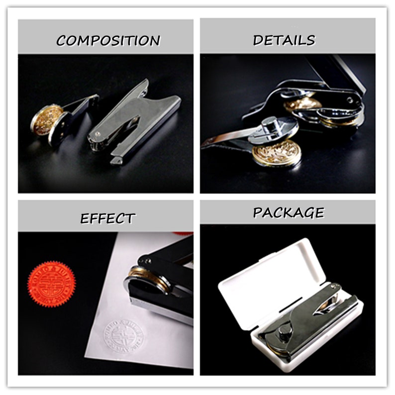 Personalized Embosser Stamp Paper Embosser Seal for Wedding Etsy