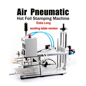 Macchina per stampaggio a caldo, macchina per stampaggio pneumatico pneumatico a foglio caldo a temperatura regolabile per pelle, PVC, PU, legno, biglietto da visita