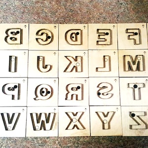 A-Z Upper case Alphabet 26 Letters leather Cutting Dies,Laser cutting die 26 letters to hang leather car key chain bag cutting die