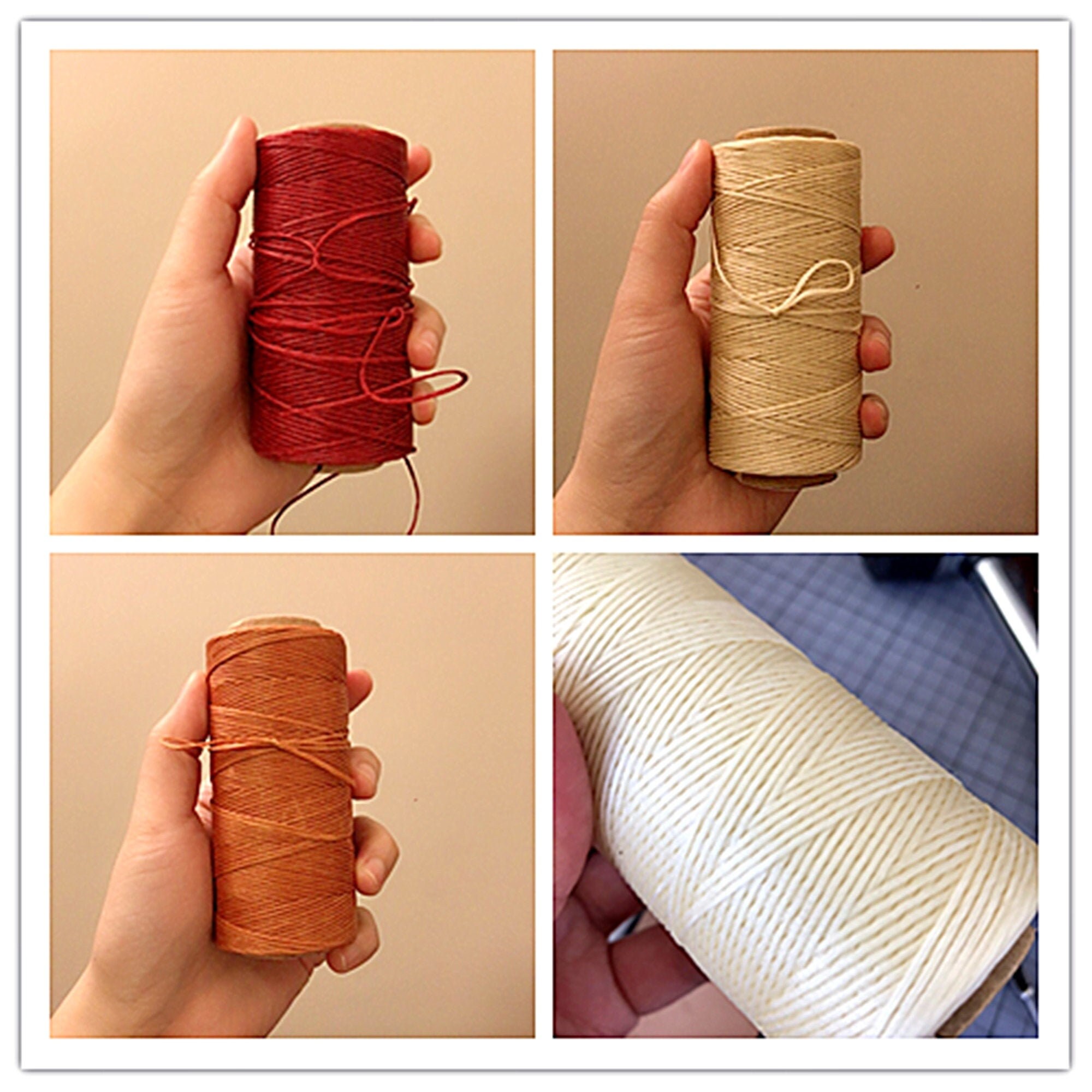 27 Colors 1 Mm Waxed Thread,color Leather Thread, 219 Yards per Color ...