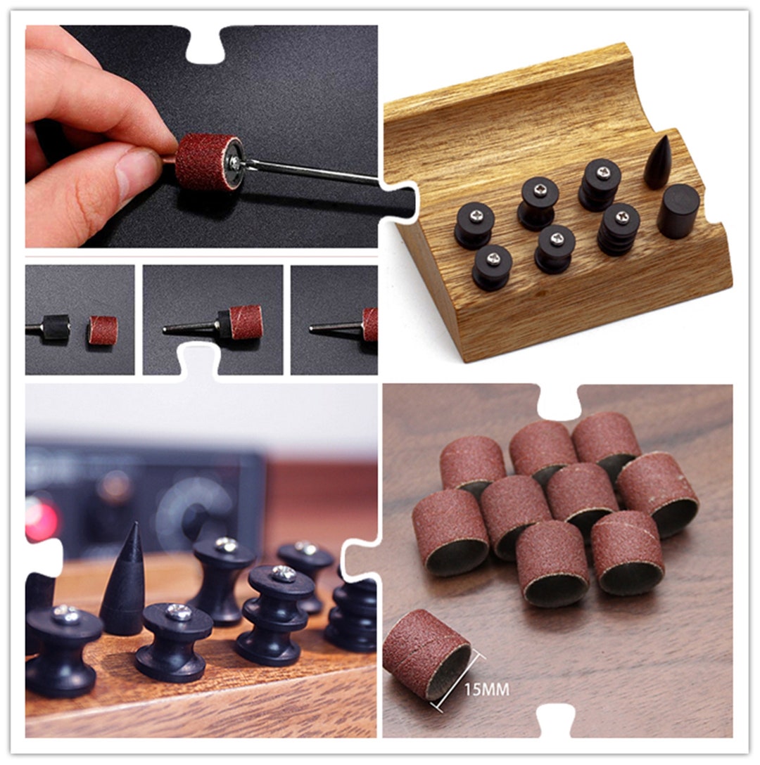 Burnisher Bits Set - Leather Edge Grinding Machine Polishing Tool ...