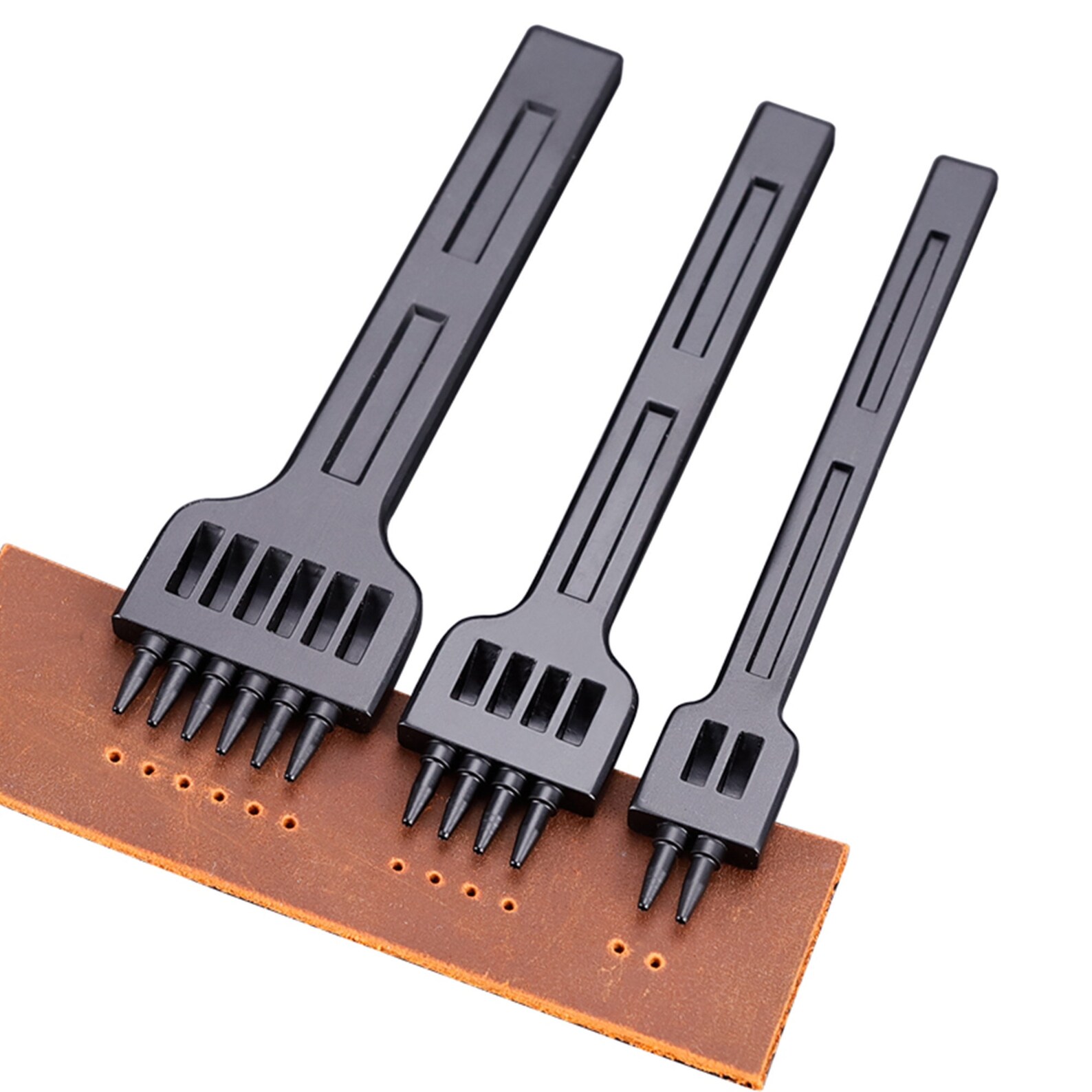 3pcs 4/5/6mm Leather stitching Prong Punch Tool Set Steel Etsy