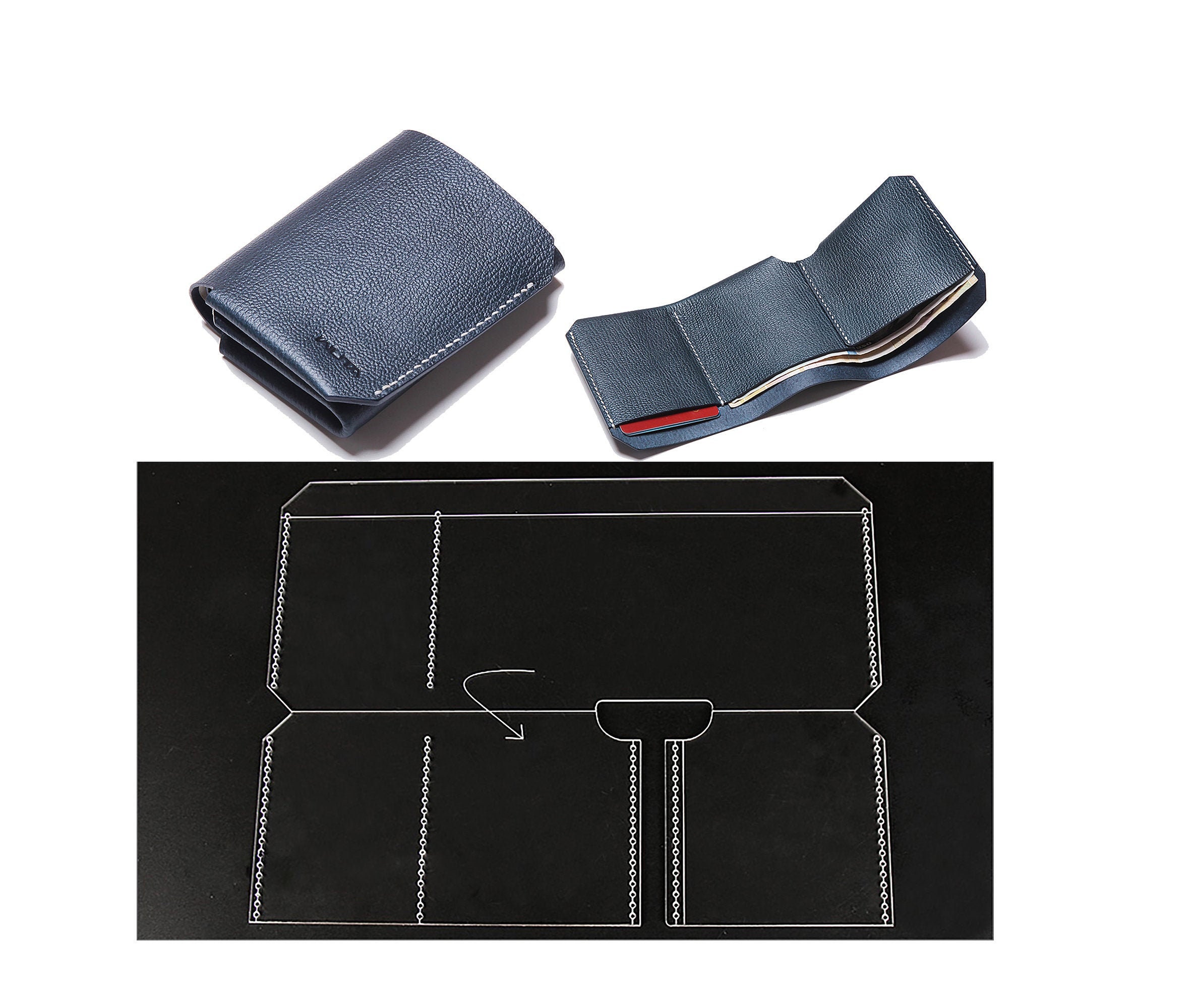 Card Wallet/card Holder Leather Cutting Dies/acrylic Pattern/kraft