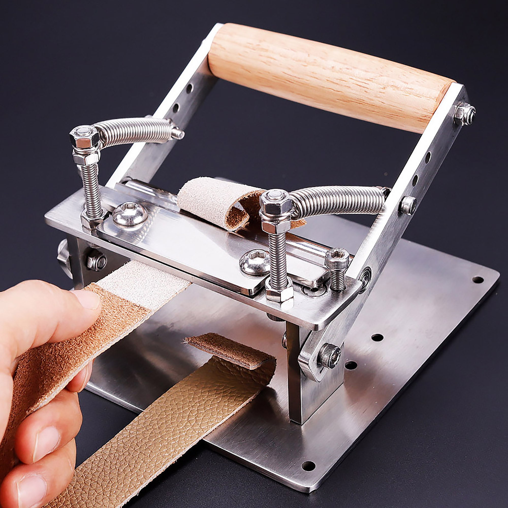 Leather Splitter Manual Leather Skiver Thinning Machine Adjustable