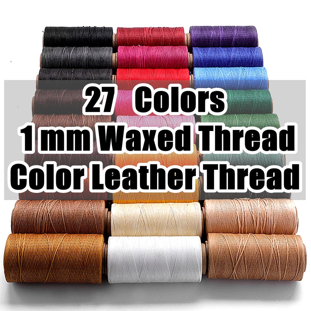27 Colors 1 Mm Waxed Thread,color Leather Thread, 219 Yards per Color ...