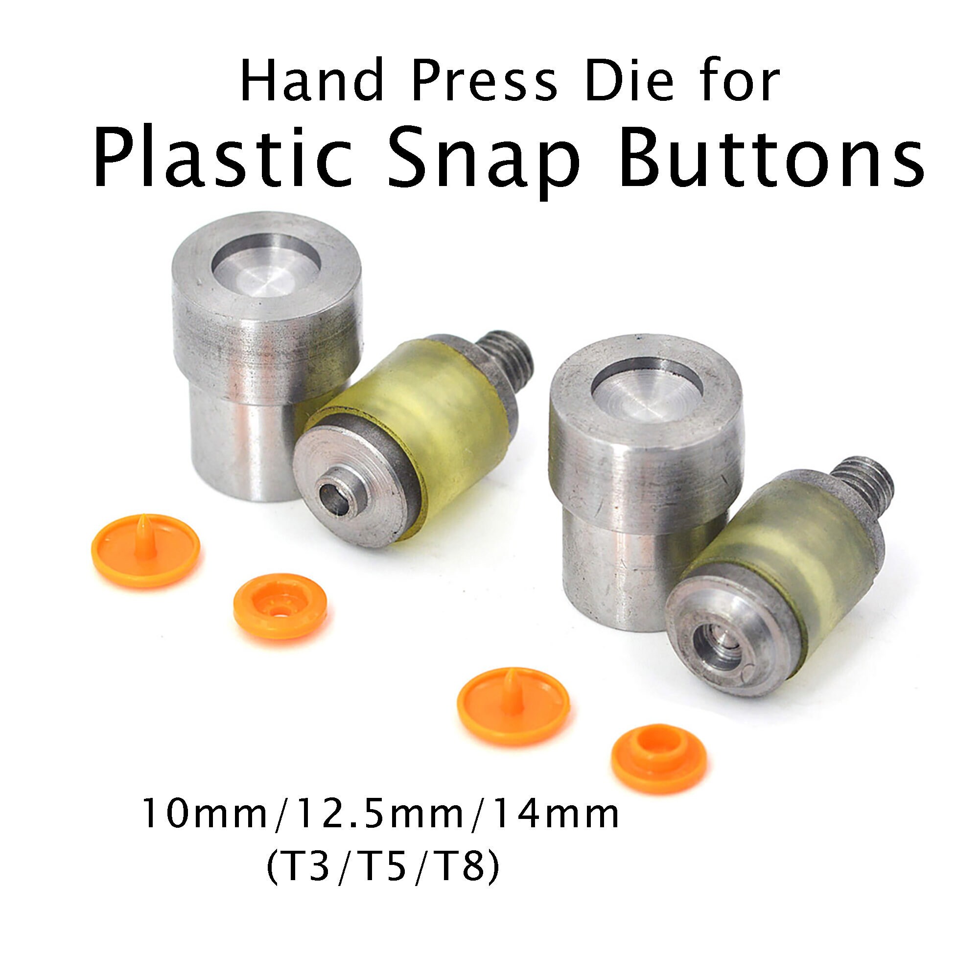 T3/t5/t8one Set Plastic Snap Button Dies Mould Tool 10mm Etsy