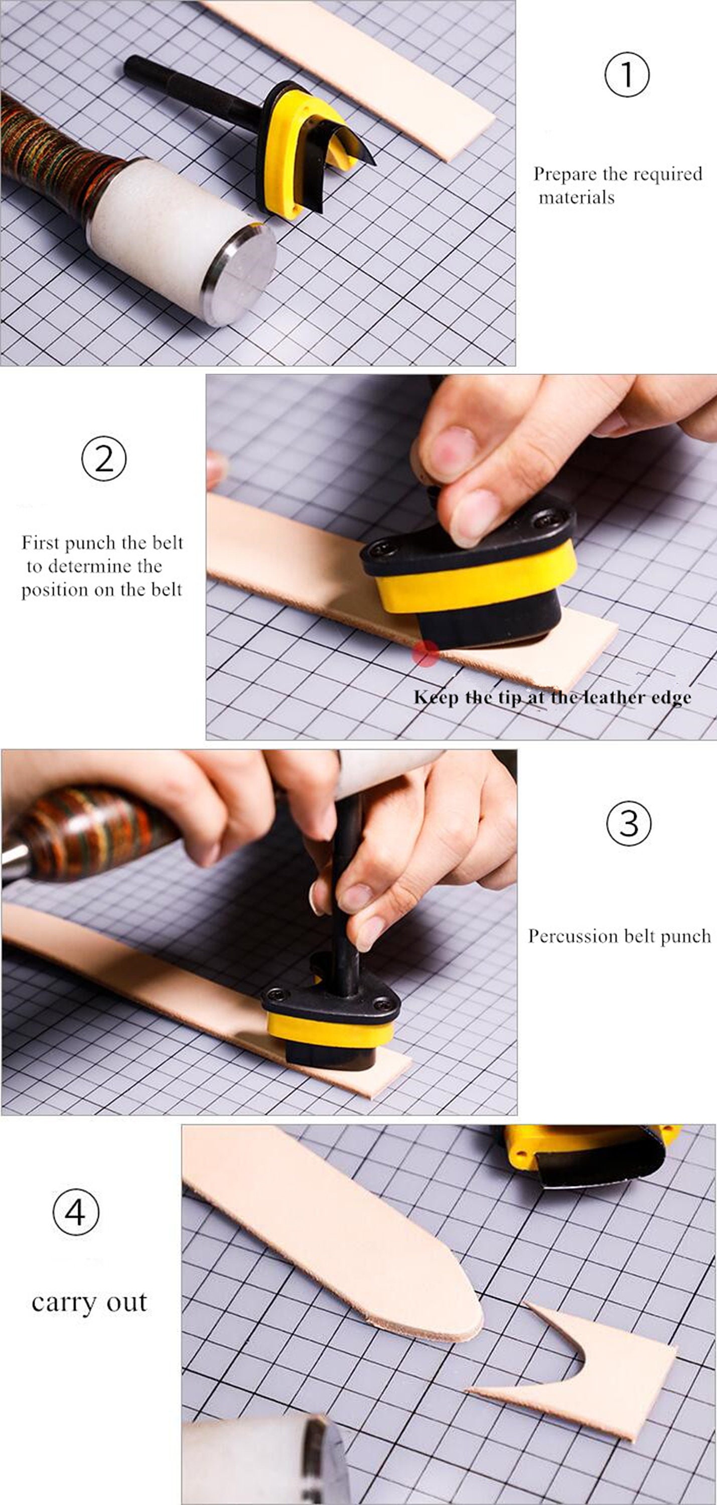 Leather Corner Punch Leather Cutting Knife Punching Tools Etsy