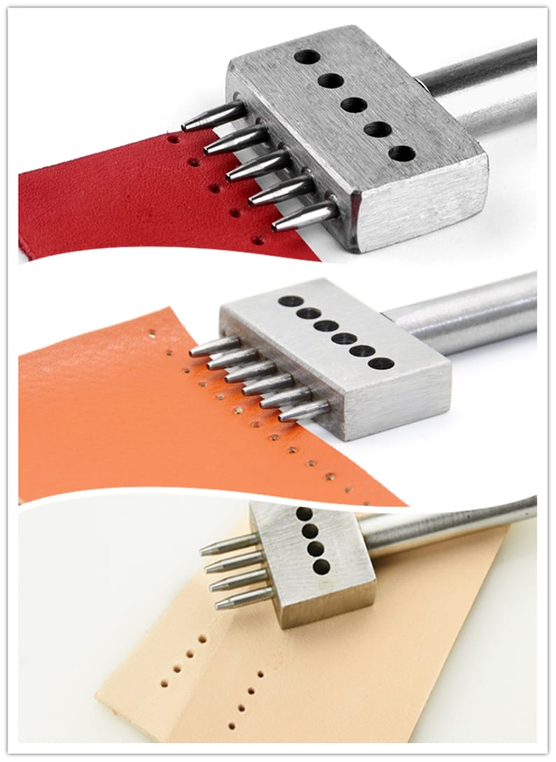 Full Set Leather Craft 4/5/6/8mm Spacing Hole Stitch Punch Etsy