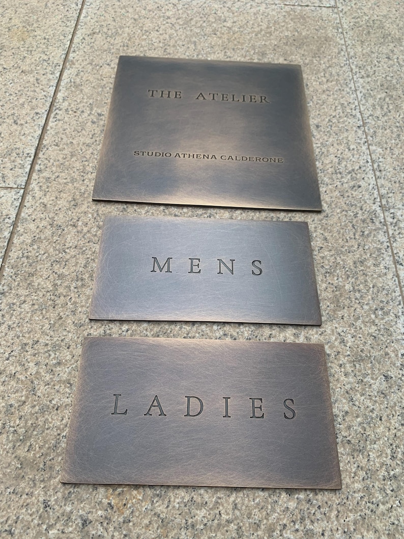 Engraved Brass Nameplates & Custom Metal Tags | Personalized Gold Signs ...