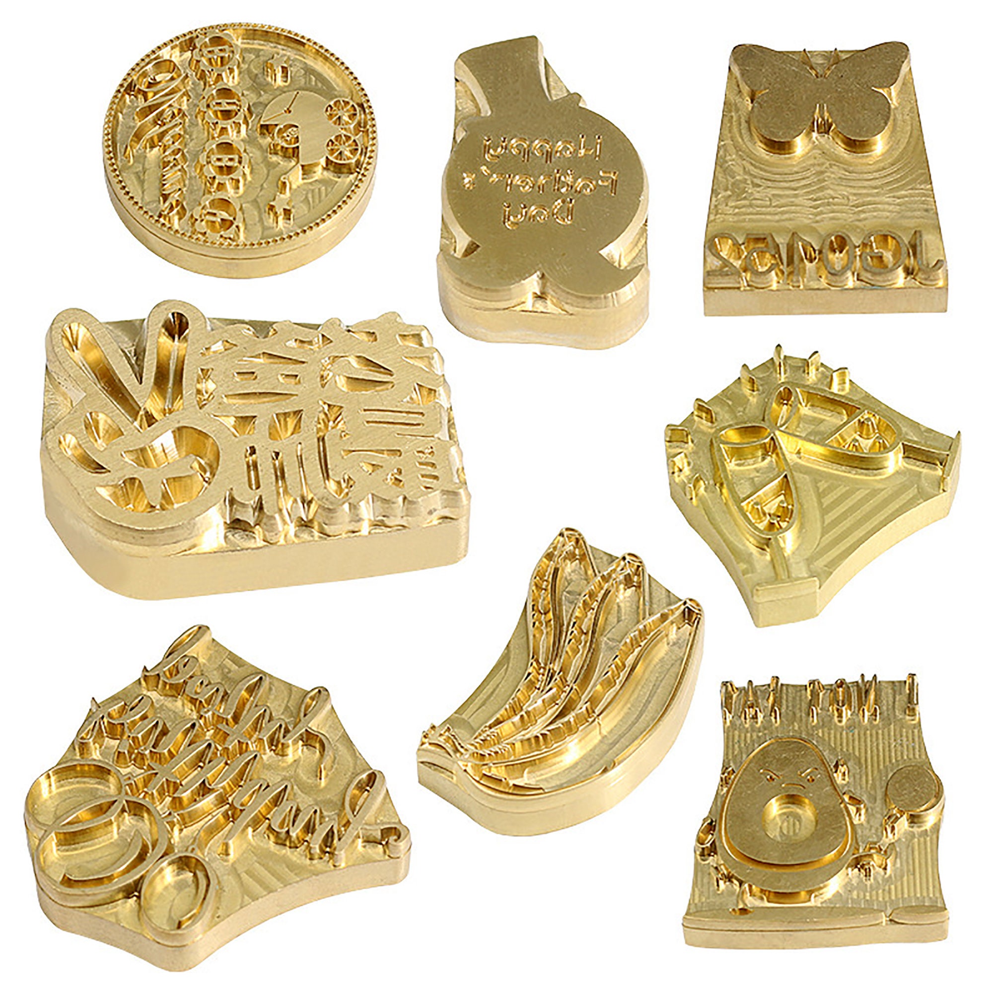 15mm Brass material Customize Personalized Embosser Stamp Etsy