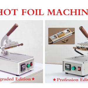 Hot Foil Stamping Machine Hand‑Held Embossing Leather Wood Paper cake Pressing Hand Held Branding Iron Heating Machine(110v 220v Portable )