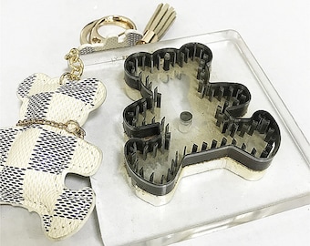 Leather Die Cut with Acrylic mount for leather cutting -Custom leather Die cutting , die cut, leather die, cutting die, steel rule die cut