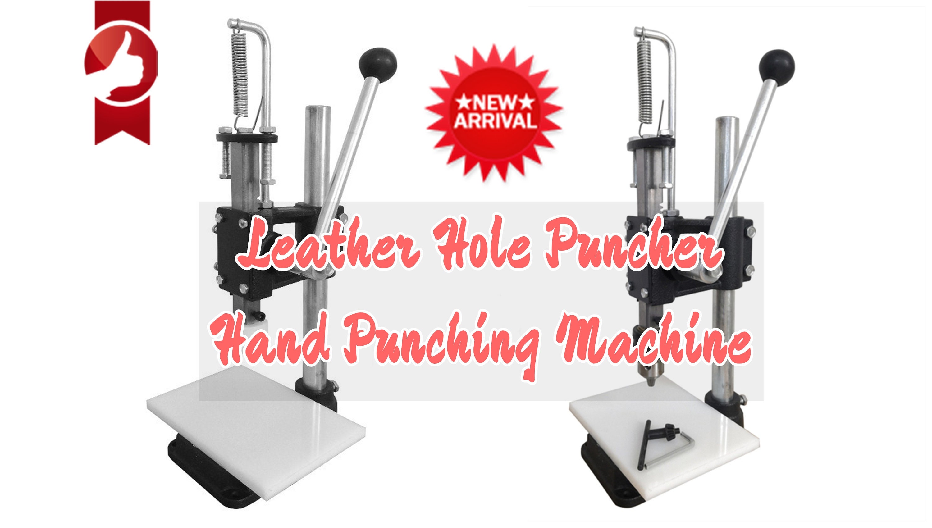 Leather Punching Machine Hand Press Hole Puncher Heavy Duty Leathercraft  Tool