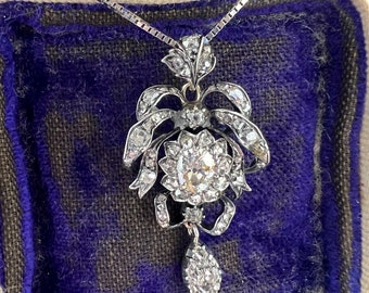 1Carat Antique Georgian Diamond Pendant