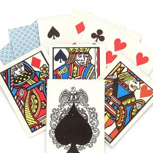 Custom "OLD WEST Styled" Square cut 1800's Playing Cards.