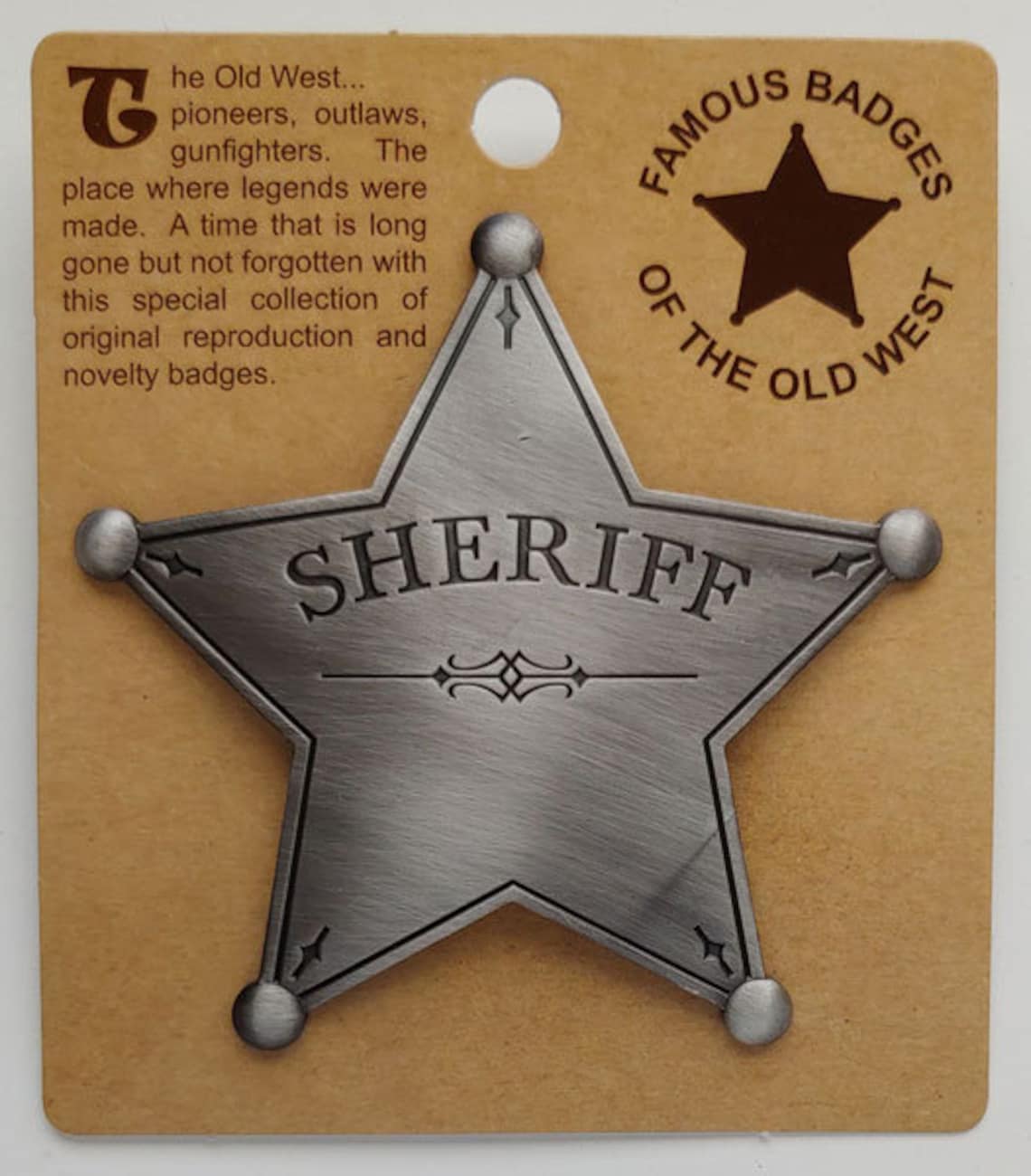 TIN STAR Badge Etsy