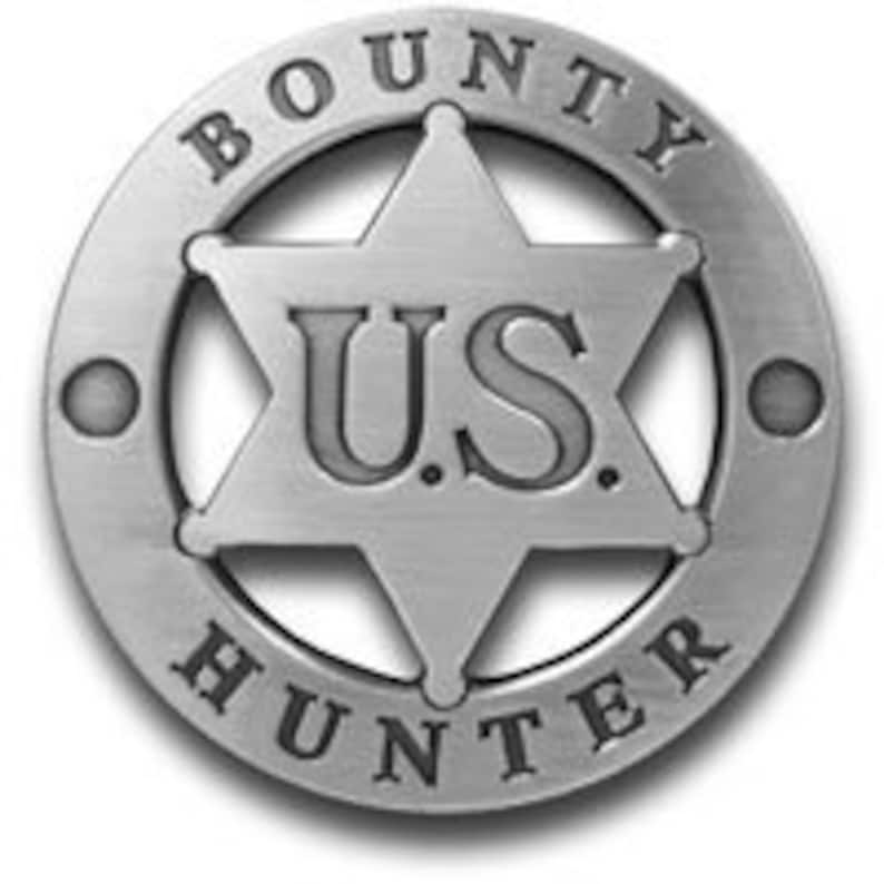 BOUNTY HUNTER Badge Custom Made Etsy