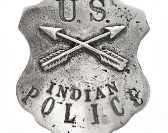 Custom Indian Police Badge, Collect them all! FREE US Shipping