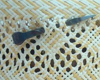 COWBOY TOOTHPICK, Custom made from a Genuine bent & twisted HorseShoe Nail. Free US Shipping