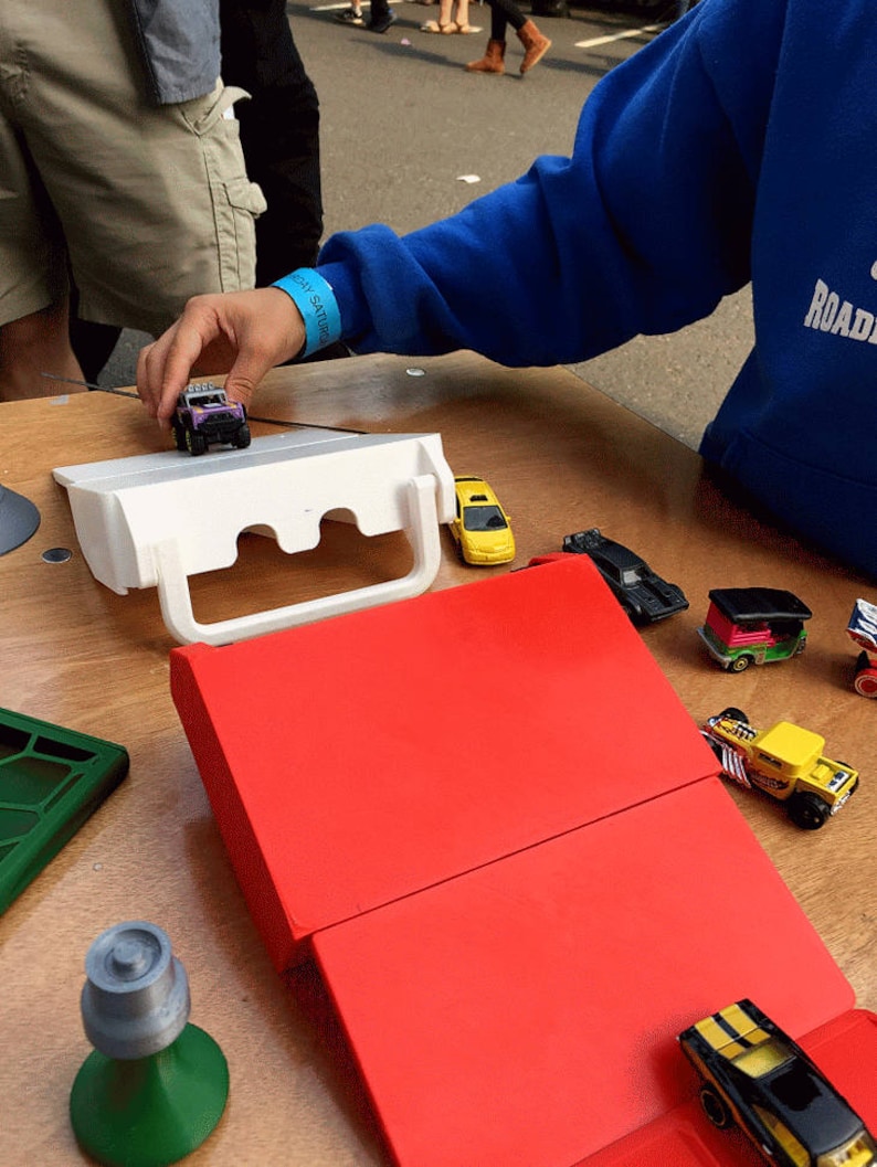 Customized Racebox Toy Car Carrying Case, Ramp, and Racetrack for ...