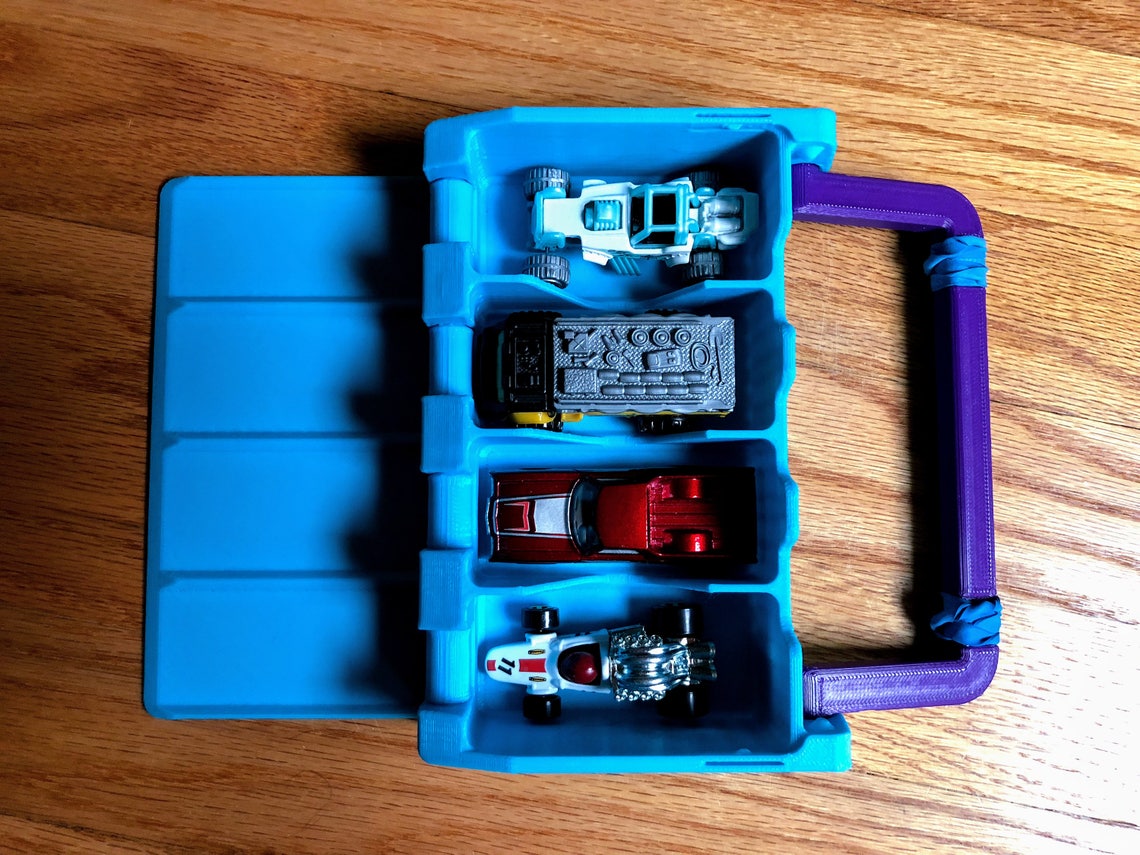 Customized Racebox Toy Car Carrying Case, Ramp, and Racetrack for