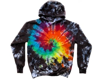 The Radio Static Tie Dye Hoodie - Etsy