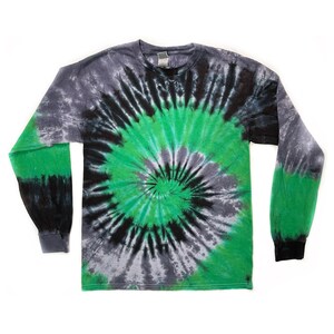 The Buncha Broccoli Tie Dye Long Sleeve T Shirt
