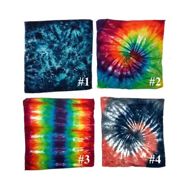 Tie Dye Bandanas (13 Different Designs!) 1/2