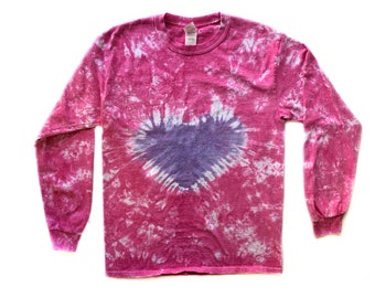 Koszula z długim rękawem w stylu tie-dye „Lekka w serek”