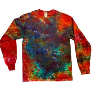 The All Out Rainbow Long Sleeve Tie Dye T Shirt - Etsy