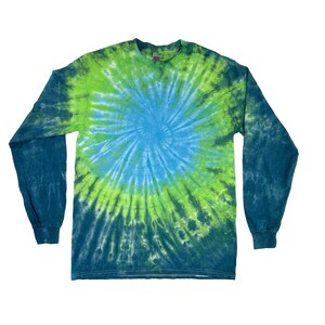 The Cool Cucumber Long Sleeve Tie Dye T Shirt