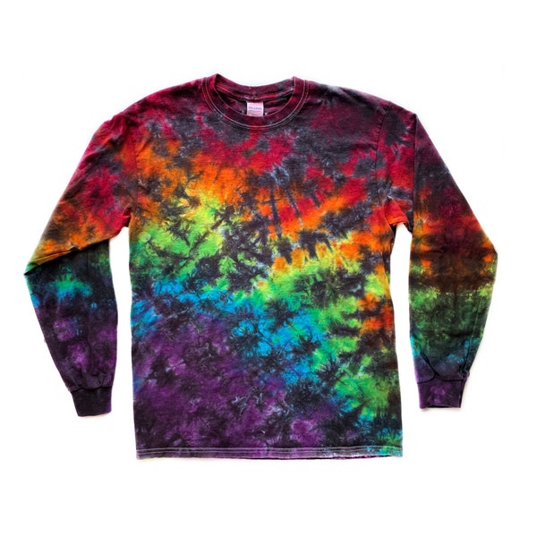 The Rainbow Leopard Tie Dye Long Sleeve T Shirt