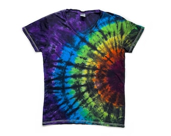 The Prism Ladies V-Neck Tie Dye Short Sleeve