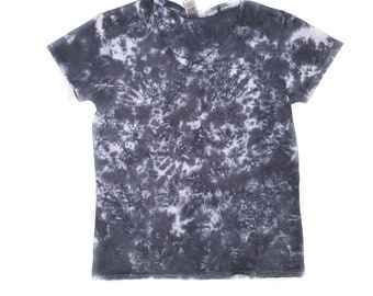 Der Graf Grau Damen V-Ausschnitt Tie Dye Kurzarm