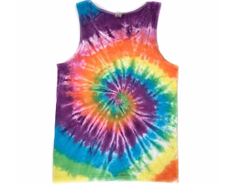 Das Pastell Klassische Unisex Tie Dye Tank Top