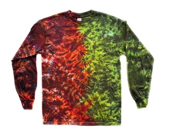 The Hot Stuff Long Sleeve Tie Dye T Shirt