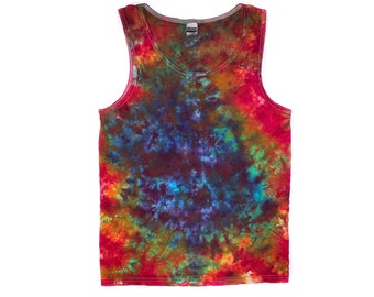 Das All Out Rainbow Unisex Tie Dye Tank Top