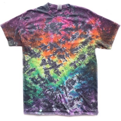 The Rainbow Leopard Tie Dye T Shirt short Sleeve & Long - Etsy