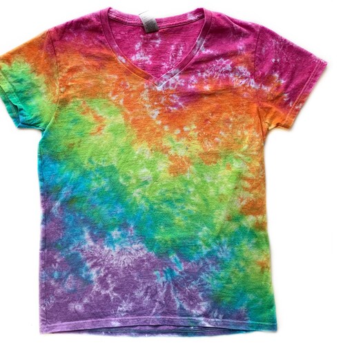 The Rain Cloud Ladies Vneck Tie Dye Short Sleeve Etsy