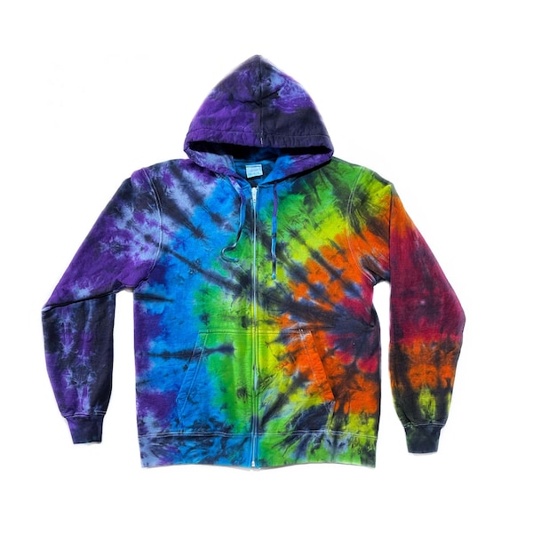 Tie Dye Zip Hoodie Etsy