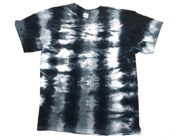 black and white tie dye