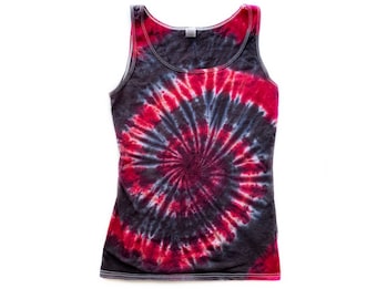 The Black Cherry Tie Dye Ladies Tank Top